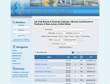 Tablet Screenshot of newjerseyfairsandfestivals.com
